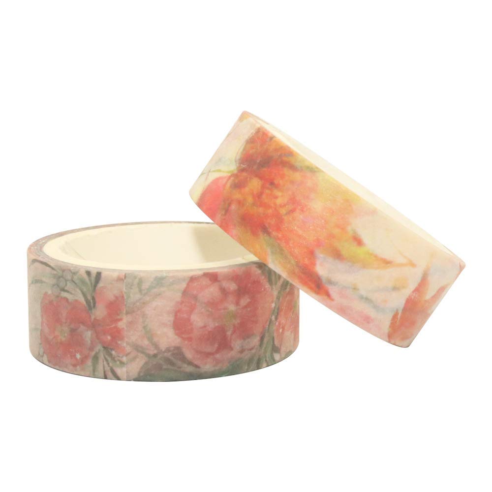 HASTHIP 10 Roll Spring Flower Washi Tape Set Masking Decoration Tape(Warm Color) HASTHIP 10 Roll Spring Flower Washi Tape Set Masking Decoration Tape(Warm Color)